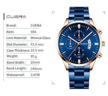 Amazon.co.jp: T0346 デュアルタイプ CUENA腕時計メンズ