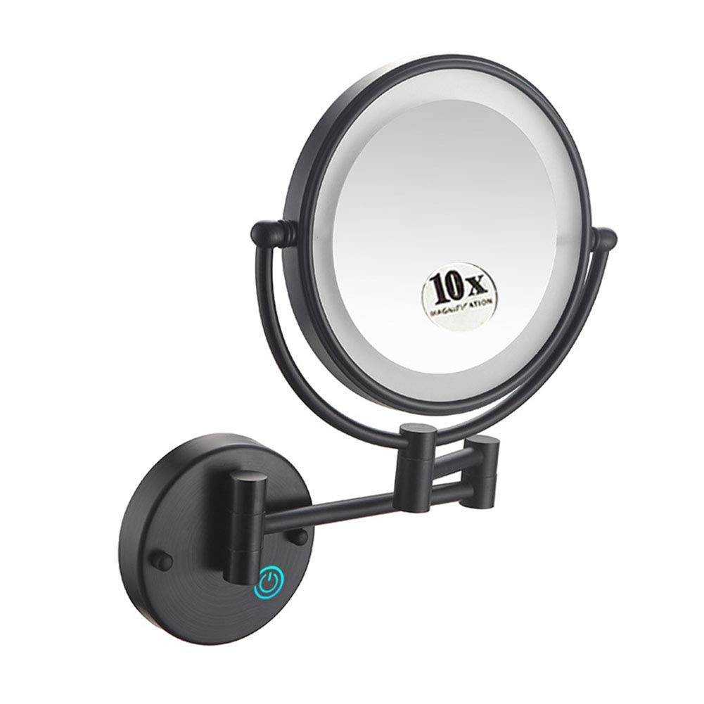 Miroir de maquillage mural rechargeable pour une routine beauté fluide