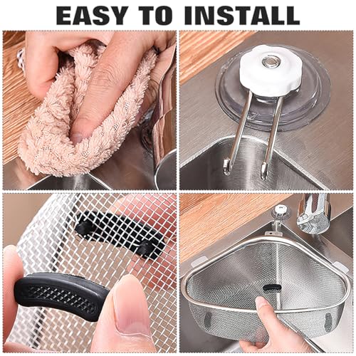 Colador Triangular para Fregadero de Acero Inoxidable miniatura 7