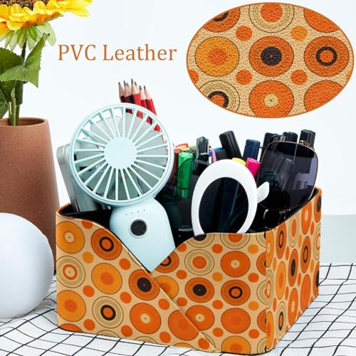 Organiseur de bureau pour papeterie style pop orange pour sublimer votre espace télétravail