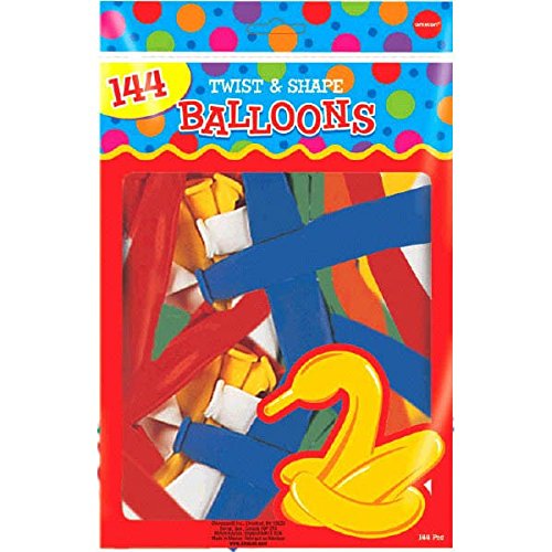 Vibrant Twist & Shape Latex Balloon Mix - 11" (Pack Of 144) - Durable & Easy To Inflate - Perfect For Parties, Events & Decor