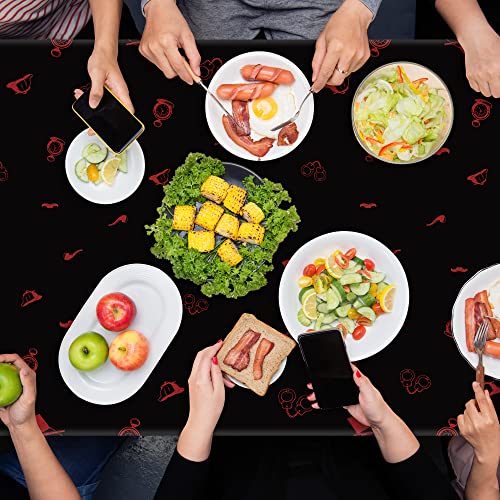 Image of K1tpde 3PCS Spy Party Tablecloths for Kids Birthday Secret Agent Theme Table Covers Spy Plastic Table Cloth Secret Themed Party Decorations for Boys
