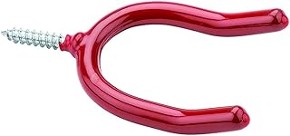 V2210 Double Screw Hook 2/pk - Red Vinyl