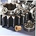 Cabilock 6pcs Wrapped Bushing Pair Flanged Sleeve Bearings for Industrial High-Speed Operations