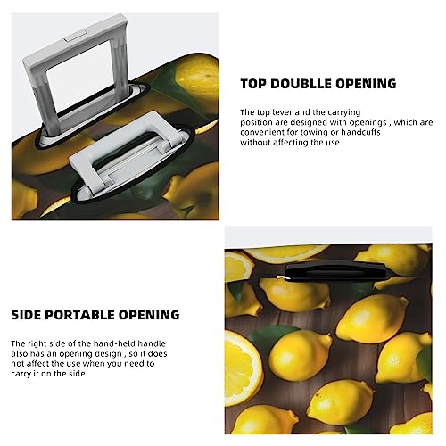 Housse de bagage Fresh Tropical Lemons protectrice lavable pour valise de 45 à 81 cm