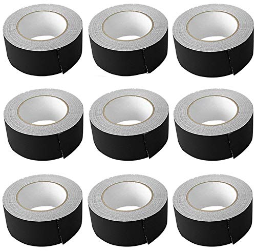 Rockville Bundle: (9) Rolls Pro Audio/Stage Wire Rock Gaff Black Gaffers Tape 2