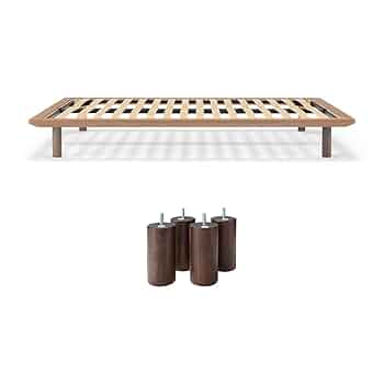 Ken　　　　　 　 【無印】ウォールナット材ダブルベッドフレーム 脚なし Ken 【無印】ウォールナット材ダブルベッドフレーム 脚なし Ken