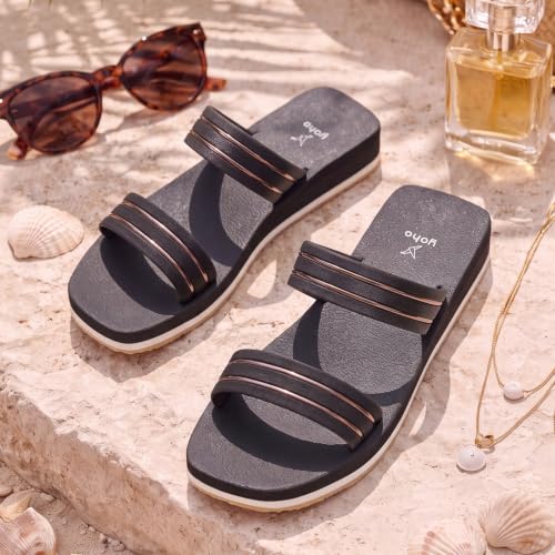 Image of YOHO Indiglo Stylish & Comfortable Flats for Women | Lightweight, Anti-Skid, Orthopedic, Cushioned Footpharma Footbed, Casual & Fashionable for Everyday Use