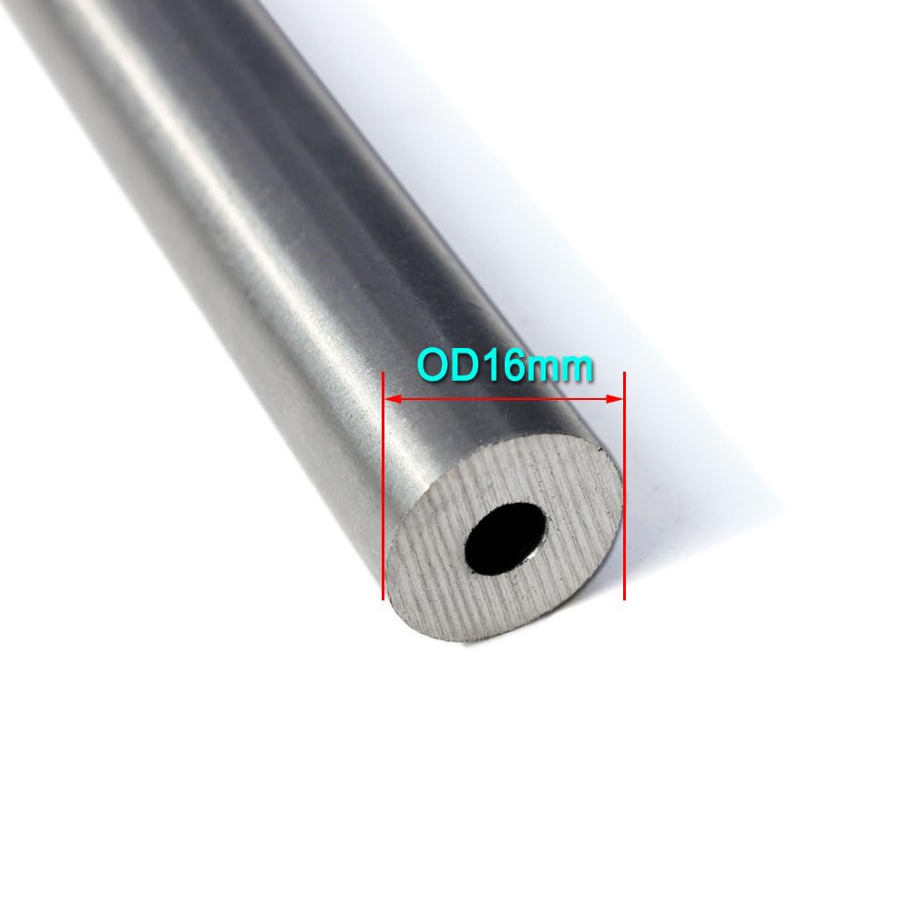 Produktbild von Nahtloses Präzisionsstahlrohr – Außen-Ø 16mm, Länge 300mm, Innen-Ø 5–12mm Wählbar (hydraulische Legierung)