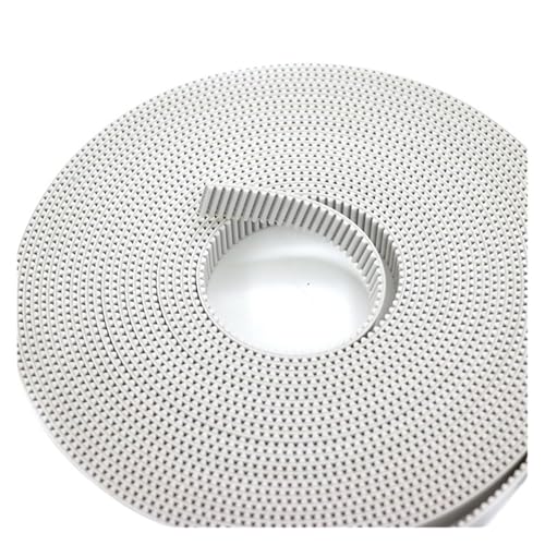 Courroie HTD 3M PU blanc anti-allongement avec câble acier 6mm pour réparer vos axes motorisés