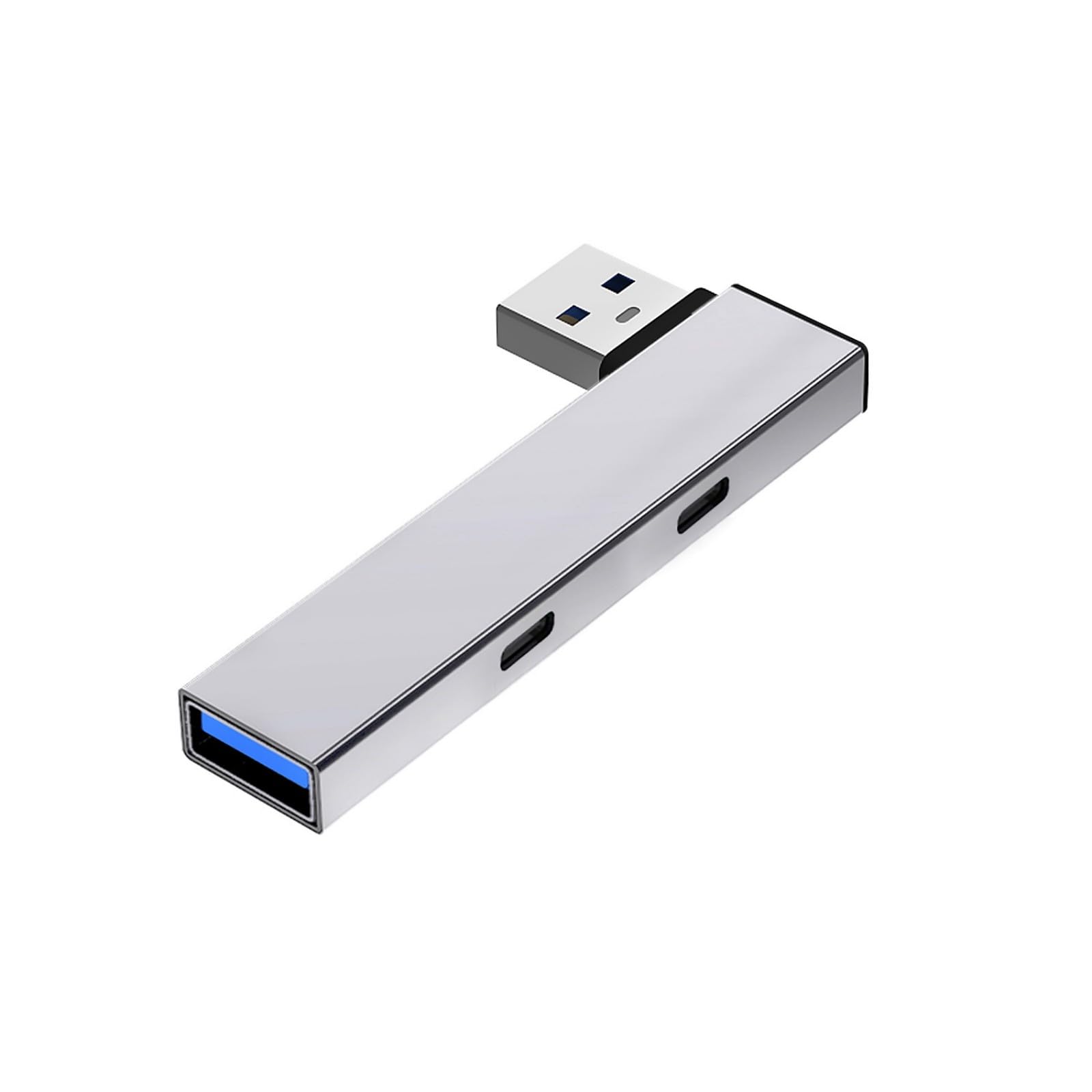 USB3 0 Hubs USB to 2Port Type C and USB Splitter for Fast Data Transfer Compatible for Window