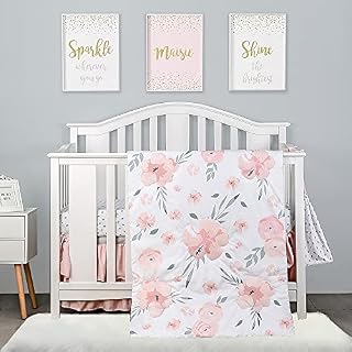 Twesye Woodland Animal Baby Toddler Blanket, Cot Blanket, Cot Quilt for Baby Boys, Nursery Bed Blanket 84x107cm, Suitable for All Season