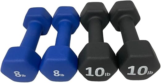 Neoprene Coated Dumbbell Hand Weight Set
