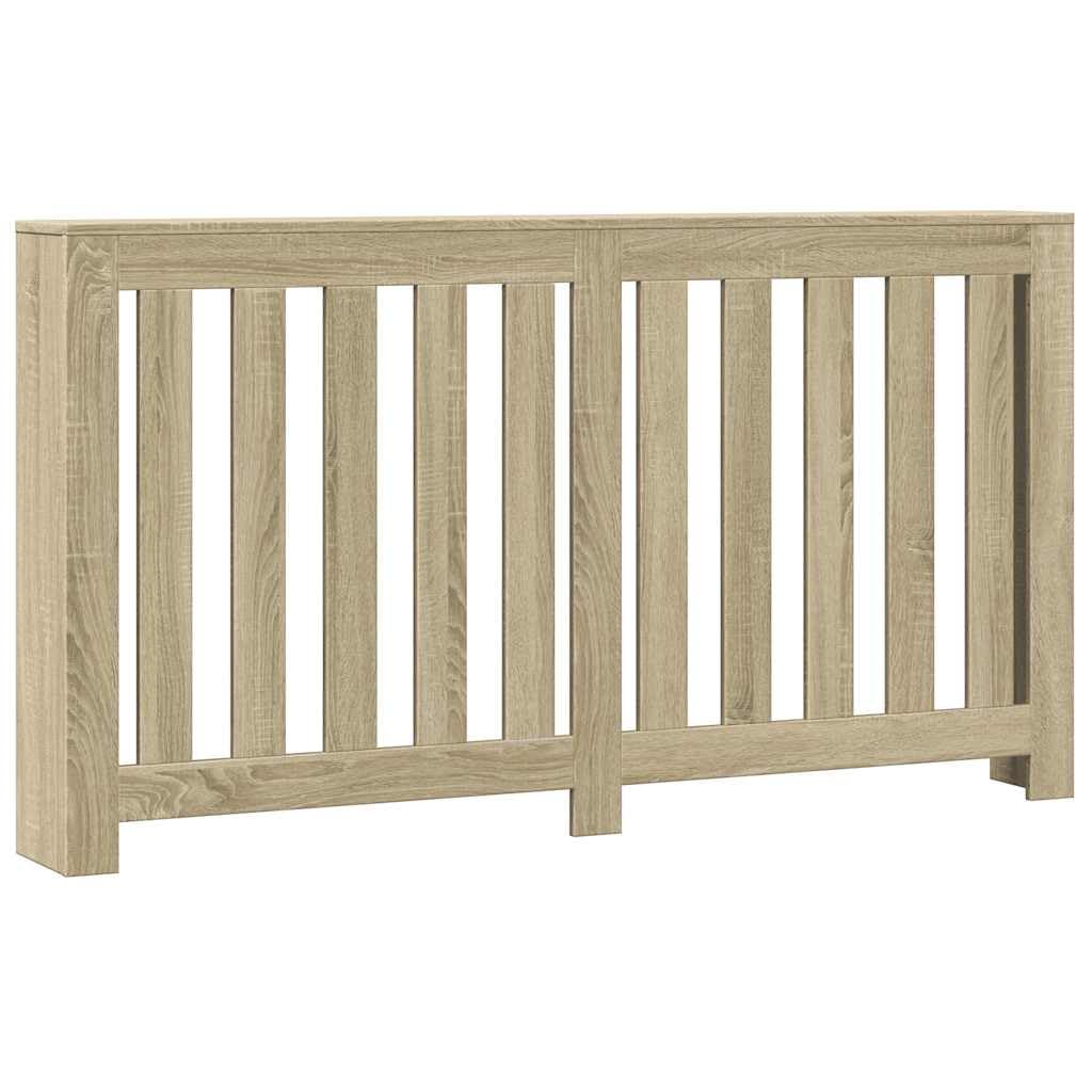 vidaXL Radiator Cover Sonoma Oak 149 x 20 x 82 cm Engineered Wood