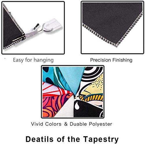 Tapestry retro kunst schilderij zon maan muur opknoping in opknoping doek landschap muur deken landschap-150x150cm_ - Afbeelding 3