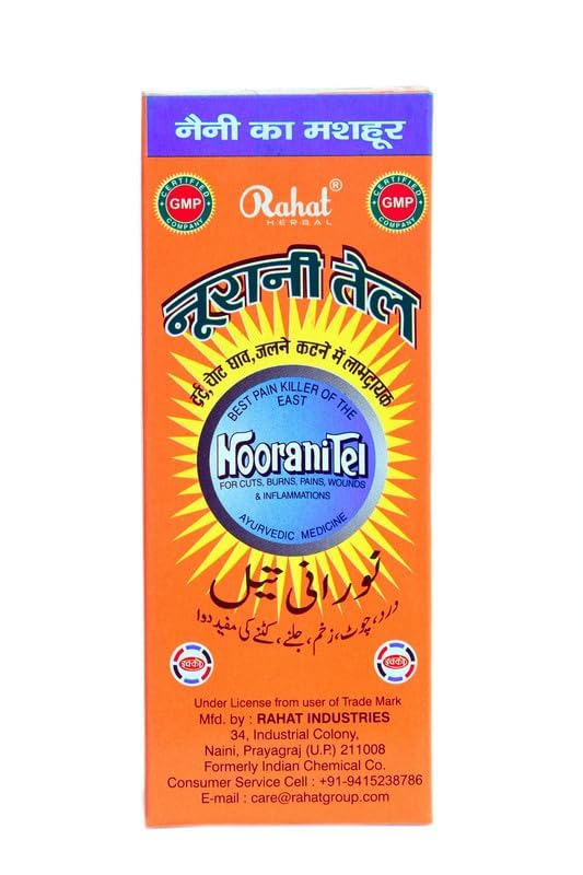 Noo-ranii Tel β Ayurvedic Solution for Pain, Injury, Wounds, Burns & Cuts | 50ml, Pack of 2 1