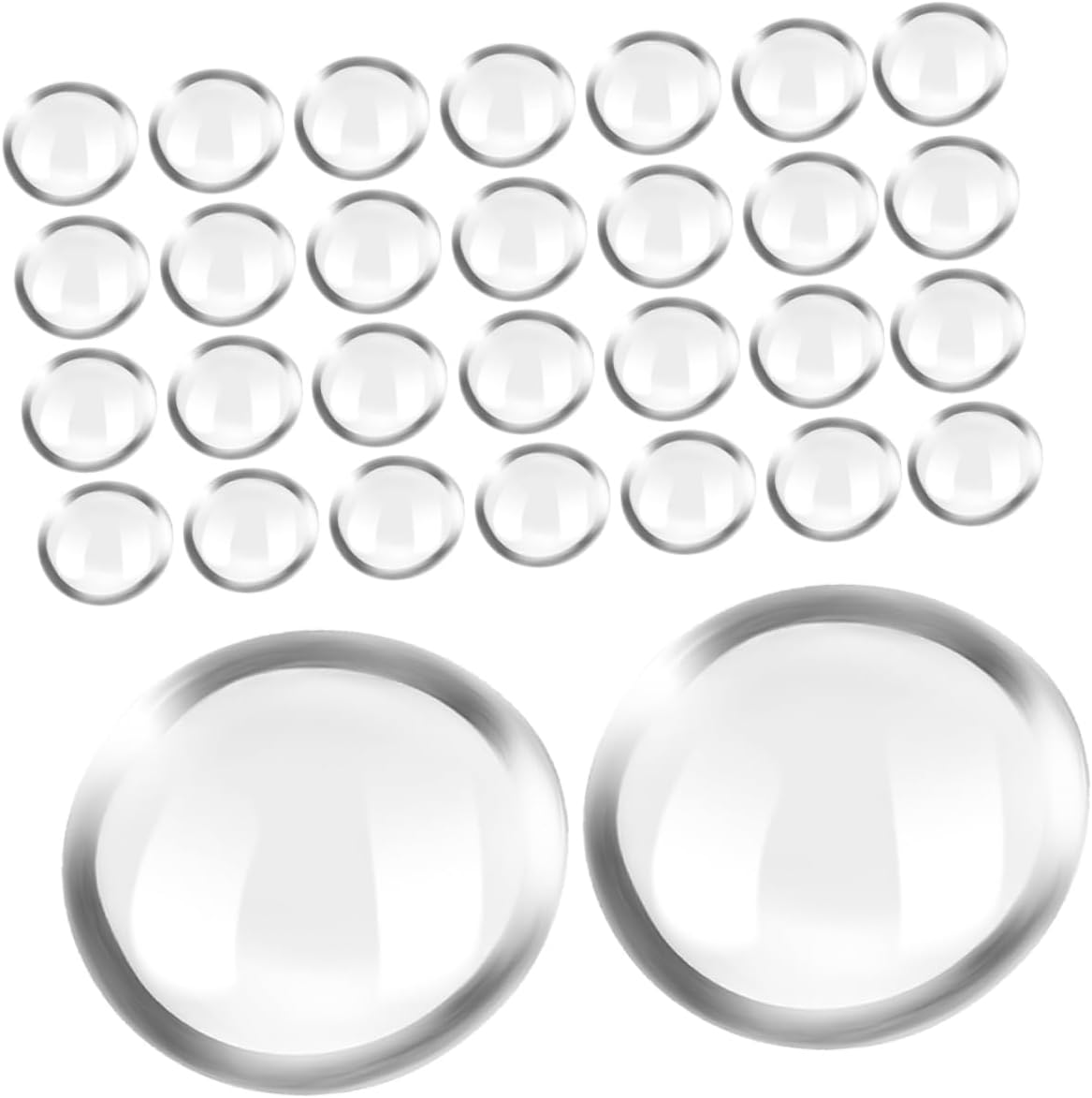 ABOOFAN 200Pcs Clear Flat Glass Beads for Aquarium Decoration Non Floating Marbles for Fish Tank Rocks Decorative Bowl Fillers Easy to Clean Garden Ornaments