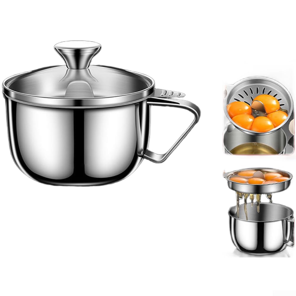 Separatore di uova in acciaio inox con 5 scomparti e cracker, accessori da forno in acciaio inox 304 per cucina