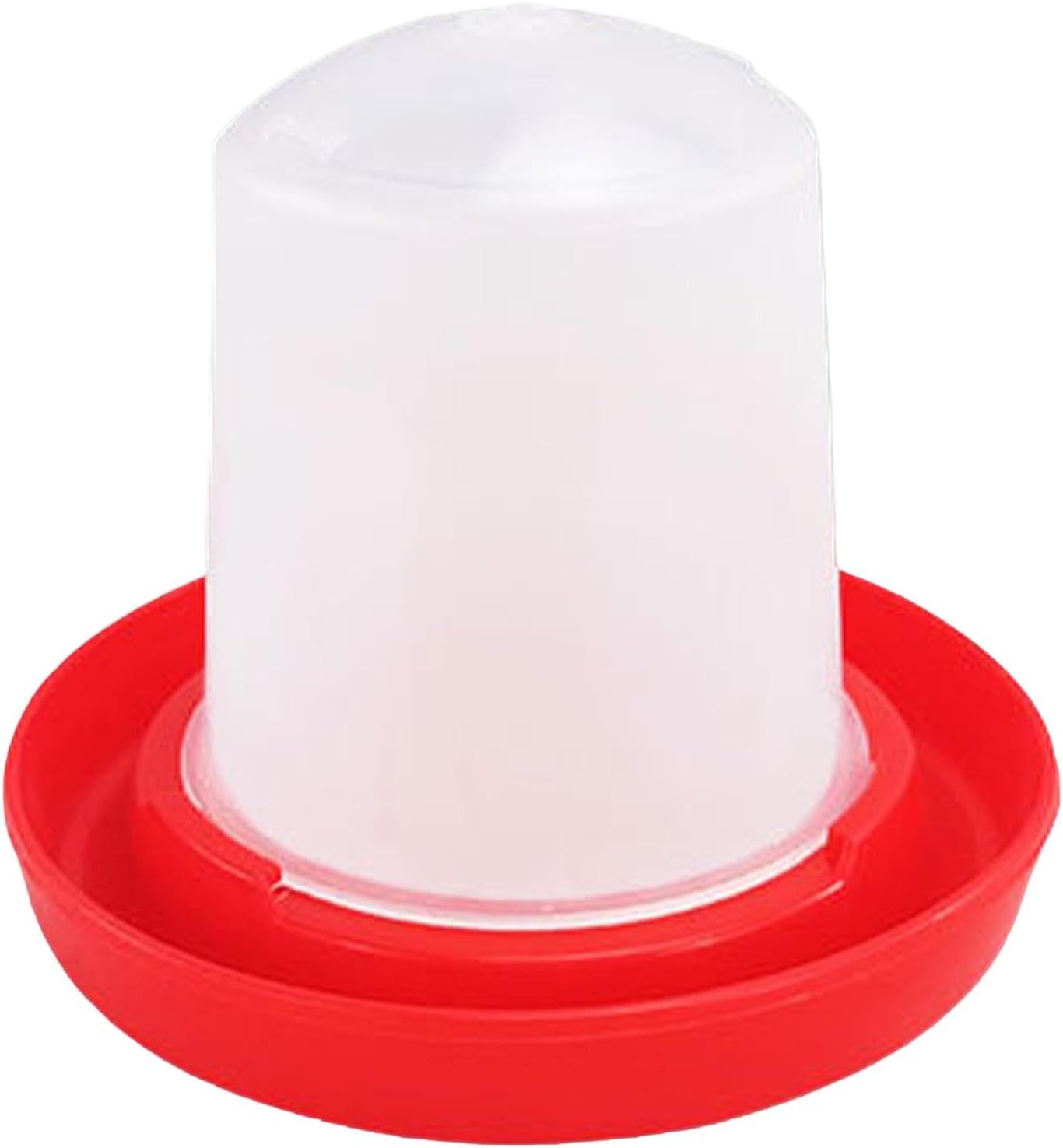 Small Chicken Water Dispenser Chicken Water Feeder Plastic Small Poultry Drinker Feeder Automatic Water Dispenser Tool for Chicken, Duck, Pigeon, Small Poultry, 2.2*2.87*4inch (size:Water Feeder)