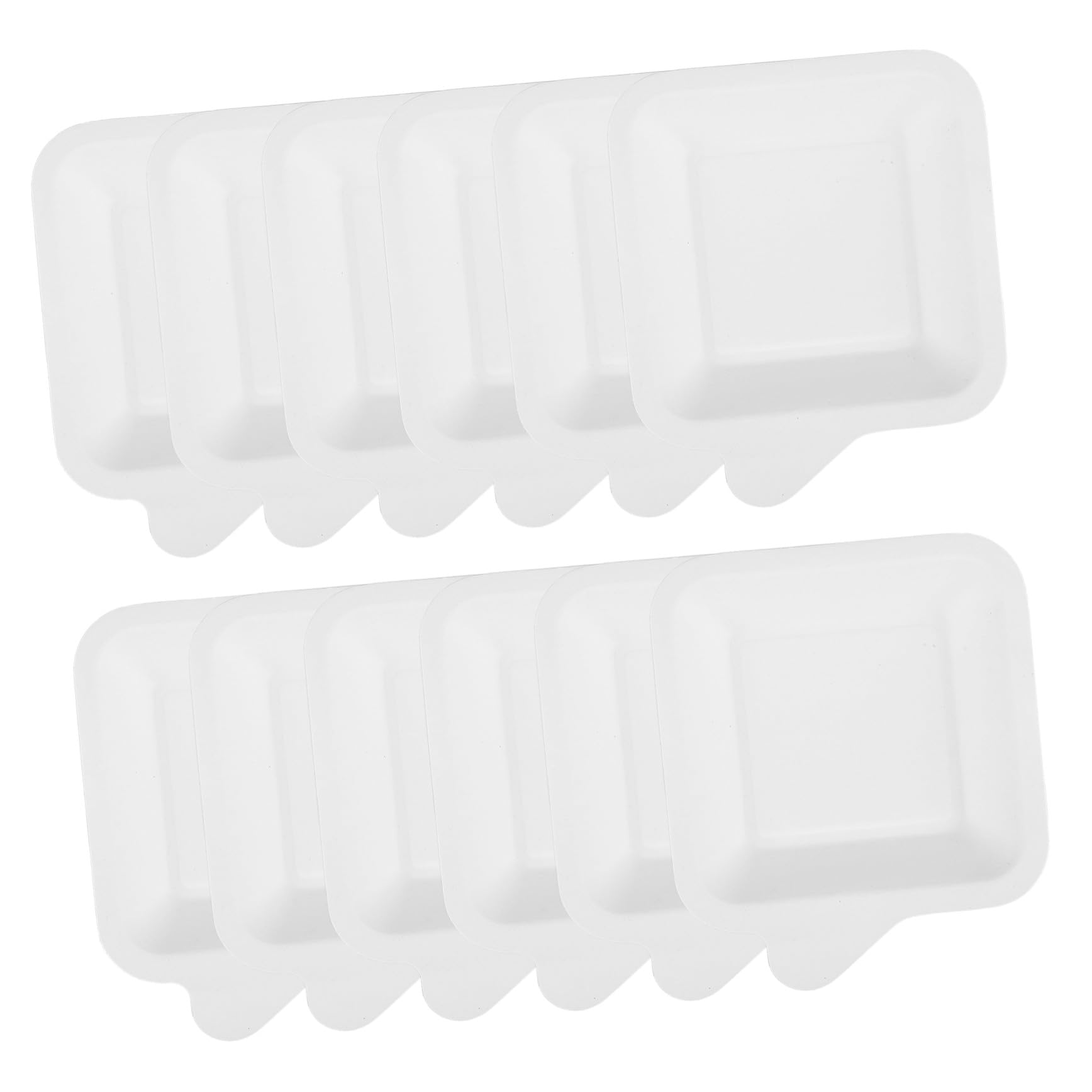 100 Piezas Platos de Papel Cuadrados Desechables Gruesos para Tartas de Cumpleaños y Catering Platos Resistentes para Fiestas Barbacoas y Manualidades Creativas