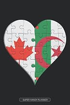 Planner: Canadian Algerian Flag United Heart Jigsaw Puzzle Flags Of Canada Algeria