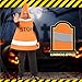 MISS FANTASY Traffic Cone Costume - Adult Coneheads Halloween Outfit, Orange Funny Costume