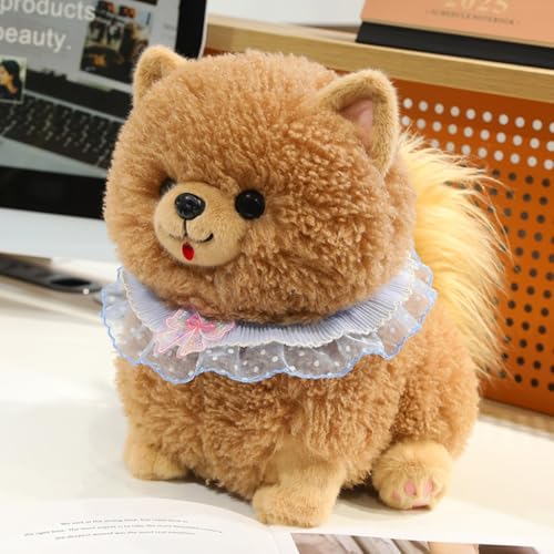 ポメラニアン ぬいぐるみ 抱き枕 人形 可愛い 犬 子犬 縫い包み 本物そっくり 可愛い 添い寝枕 クッション ふわふわ スーパーソフト 子ども 女子 プレゼント 置物 店飾り 犬 ぬいぐるみ 42cm ブラウン