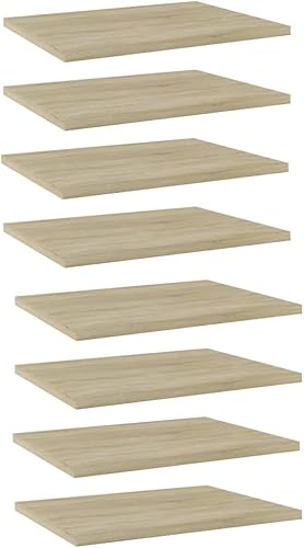 Miniatura 94 de Juego de 4 tableros de estantería, paneles de repuesto, unidades de almacenamiento, estantes de exhibición organizadores, gris hormigón, 31.5 x 11.8