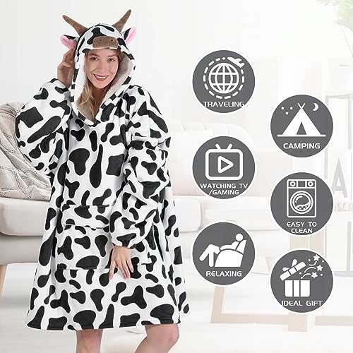 Mewkou-Wearable-Blanket-Hoodie-for-Women-MenOversized-Sherpa-Sweatshirt-Wearable-BlanketSuper-Warm-Flannel-Hooded-Blanket