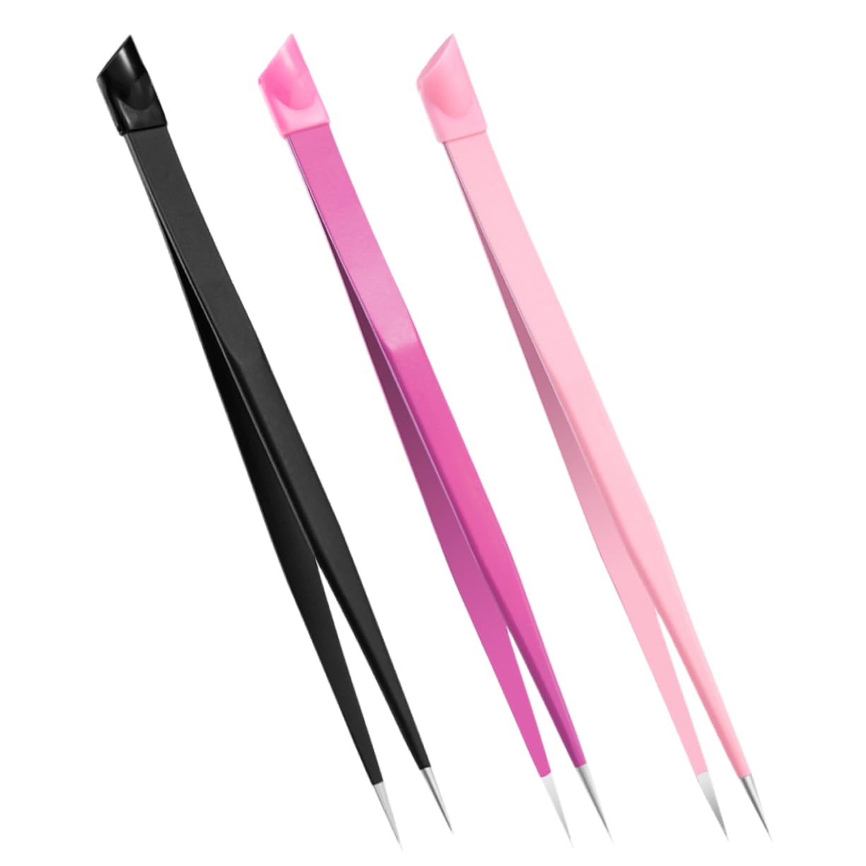 PACKOVE 4 Set Clip Multiuso Sopracciglio Donna Mestiere Unghia Pinzette Per Cinguetti Di Ciglia Pintelle Puntate A Punta Acciaio Inossidabile 3 Pezzi*4
