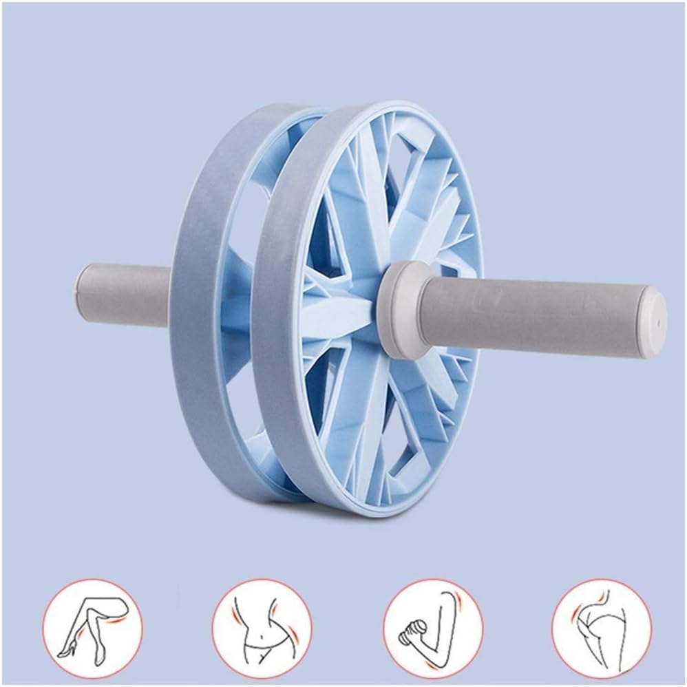 Abdominal Muscle Wheel - Roller Wheel, Roller Kit with Knee Pad, Resistance Bands, Pad Push Up Bars Handles Grips, Home Gym