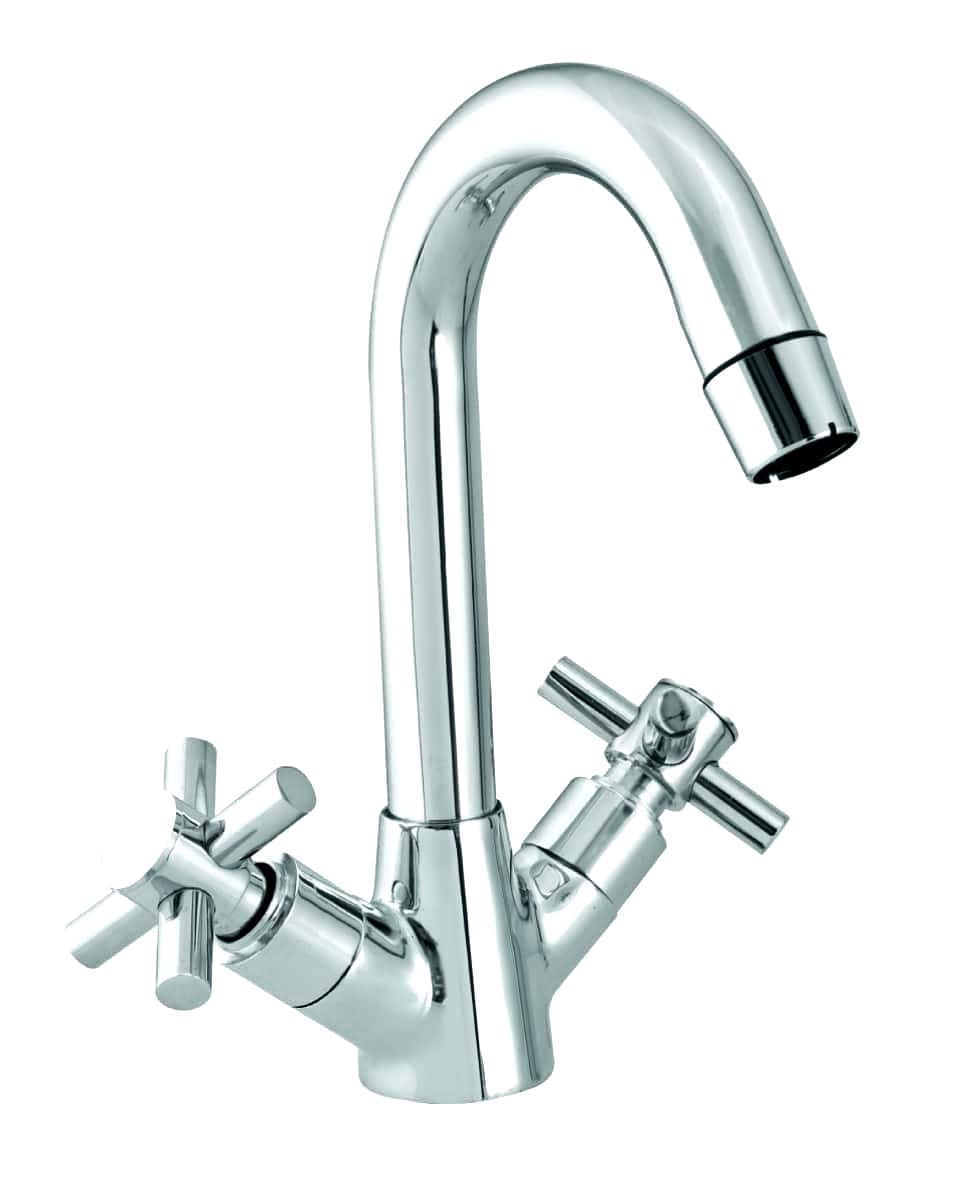 LUX Bath Fittings MINI CORSA Faucet in Brass CP Fittings for Bathroom