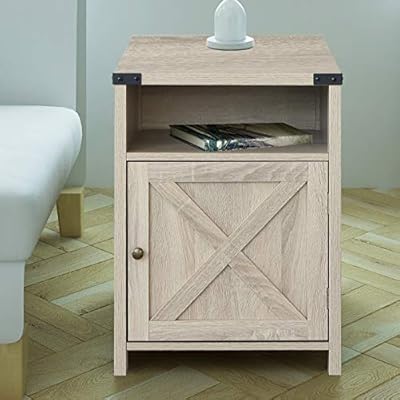 Rainbow Sophia Nightstand Bedroom Side Table End Table Living Room, Night Stand Bedside Table with Cabinet and Shelves… 51rbI5dX 1L. SS400