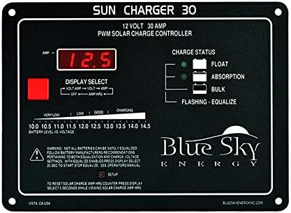 Controlador de carga solar SC30 30A PWM con pantalla, totalmente programable para baterías de plomo-ácido o litio