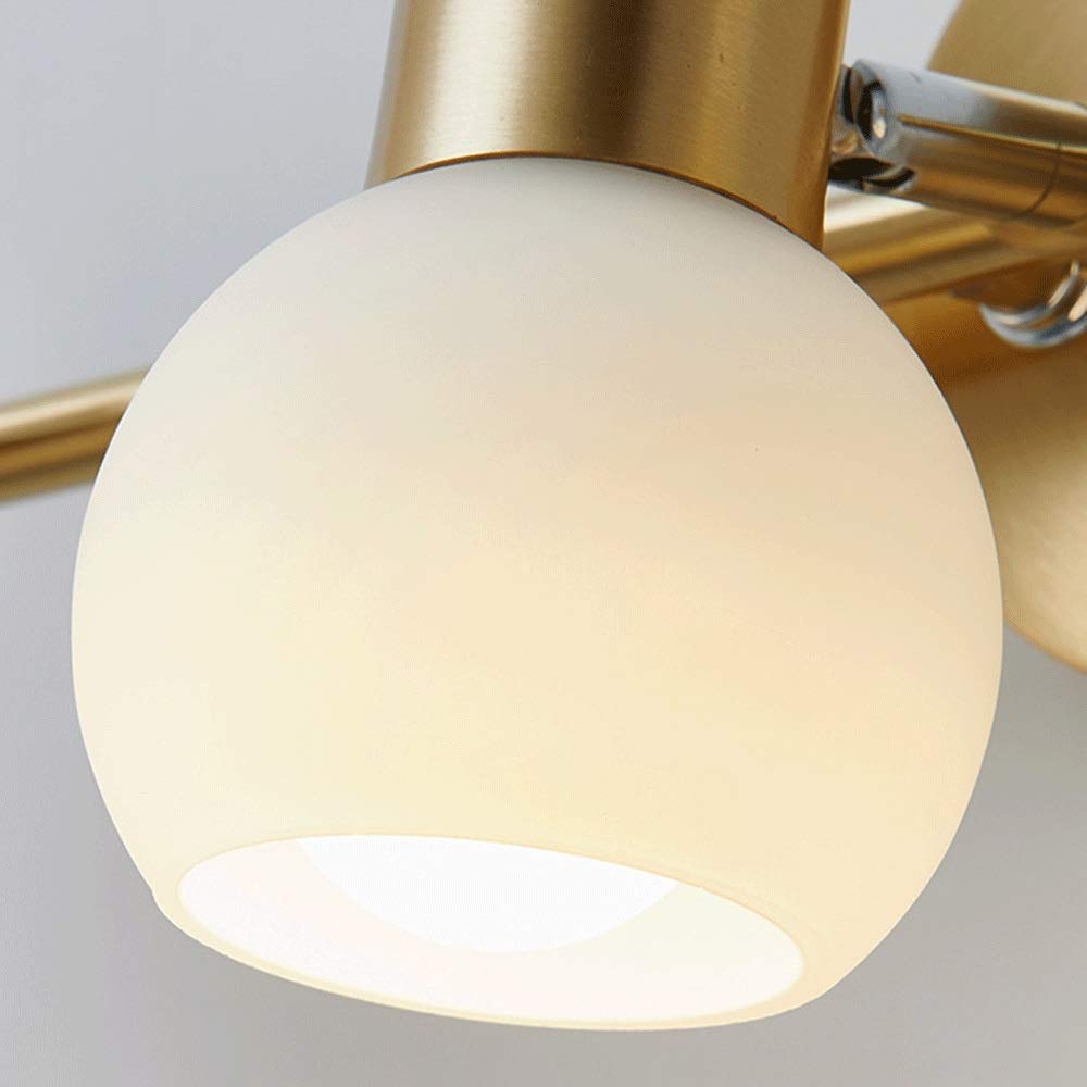 Luci da specchio a LED 2 teste Lampada parete nordica Paralume in