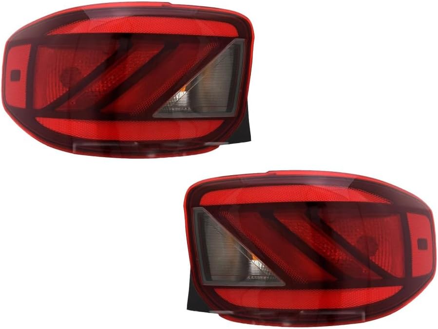 KarParts360 For Hyundai Venue 2020 21 22 23 2024 Tail Light Passenger Side | Red And Clear Lens | PC+ABS Plastic Housing | PMA Plastic Lens | With Bulbs | Replacement For HY2801152 | 92402-K2010
