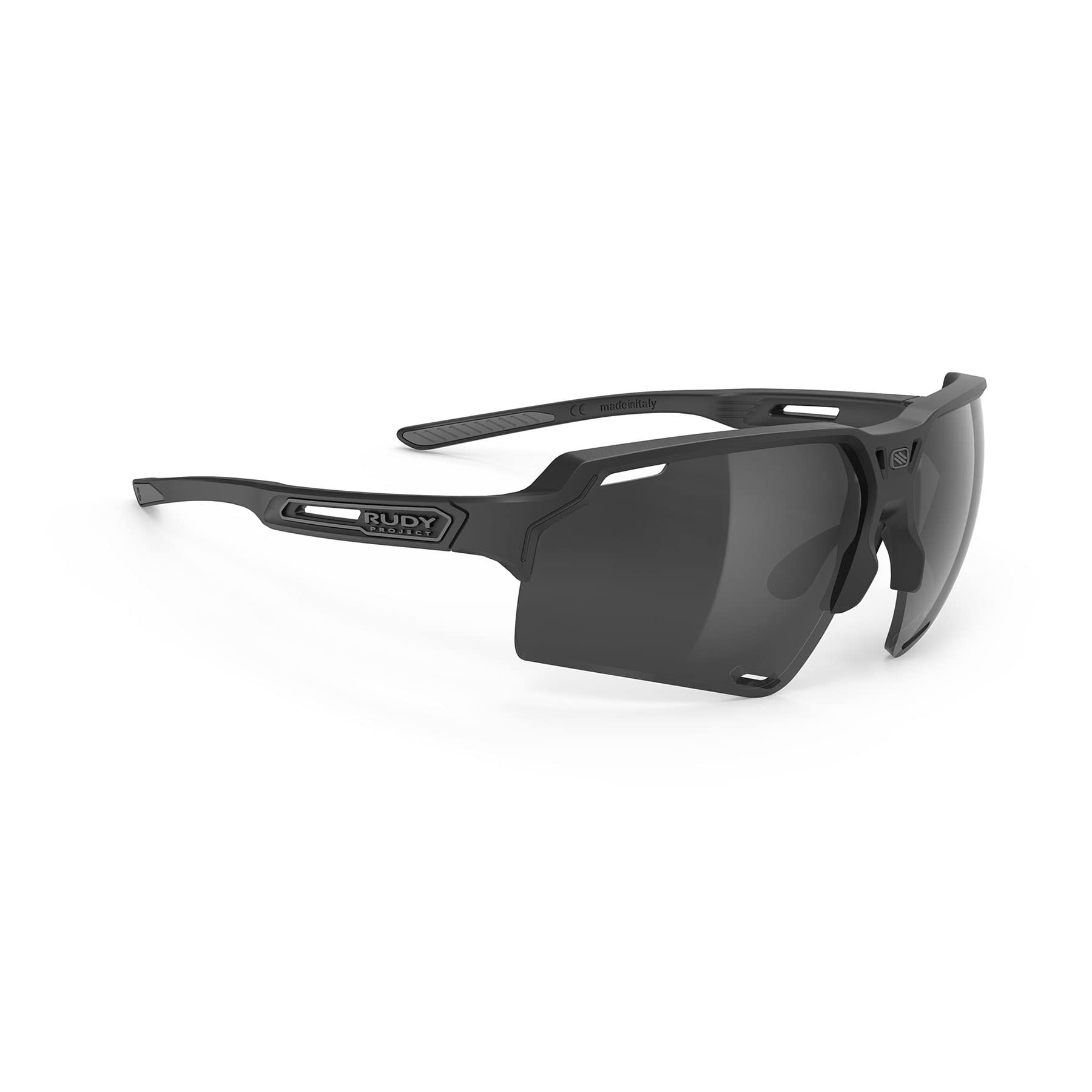 Rudy Project DELTABEAT Black Matte Smoke Glasses, Unisex Adult One Size, Black, One Size