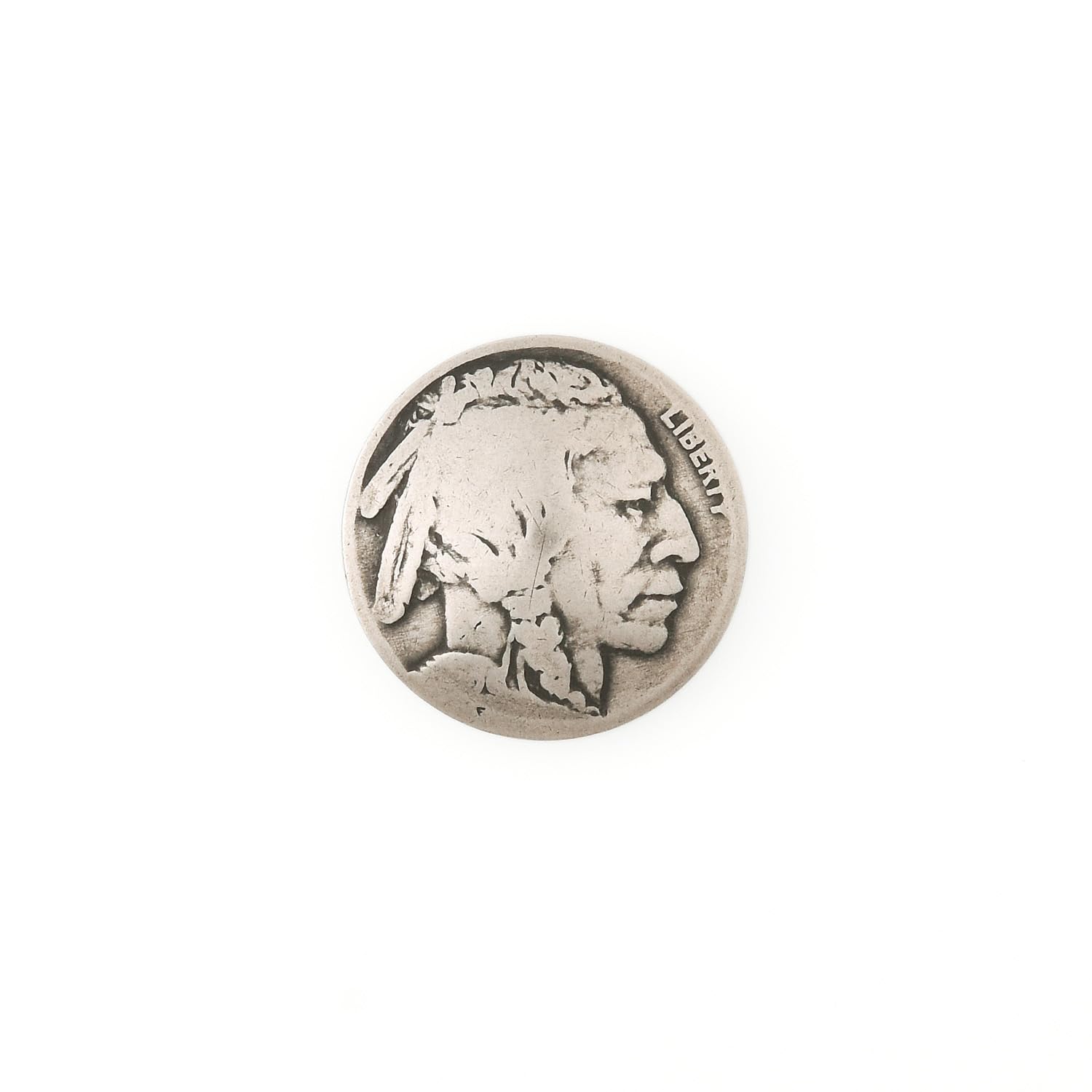 oohuhu　インディアンヘッドコンチョ 6個 Indian head インディアンヘッドコンチョ/INDIAN HEAD CONCHO・31mm レザー