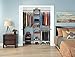 ClosetMaid SuiteSymphony Wood Closet Organizer Starter Kit with Tower and 3 Hang Rods Shelves, Adjustable, Fits Spaces 4 – 9 ft. Wide, Natural Gray, 16
