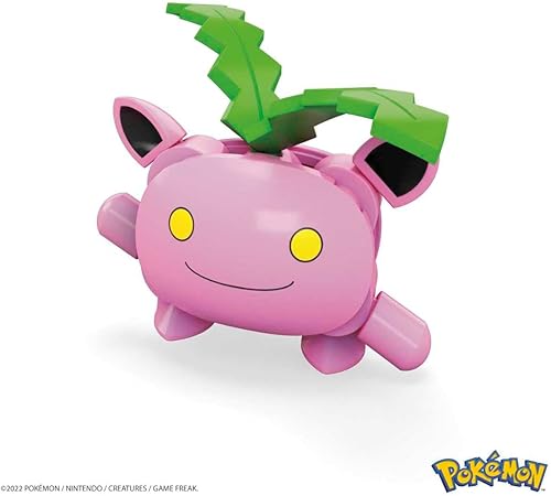 Miniatura 4 de Mega Pokemon Hoppip - Juego de construcción con 21 ladrillos y piezas compatibles y Poke Ball, juego de regalo de juguete para edades de 6 años en