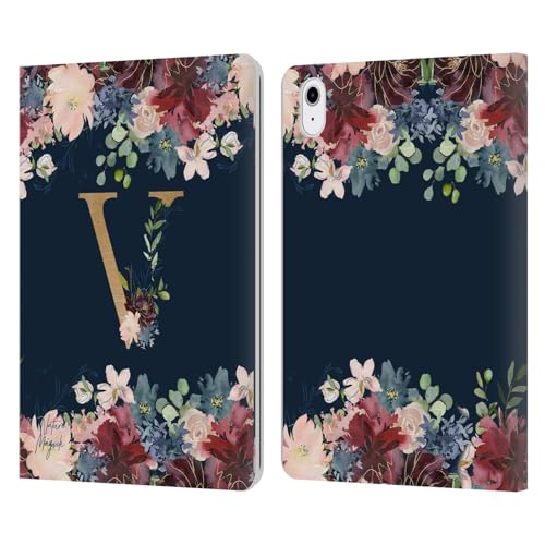 Coque iPad Air 2020/2022 en cuir Nature Magick Monogramme V