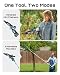 SEESII 10-Inch 2-in-1 Cordless Pole Saw & Mini Chainsaw, 21V Battery Powered Brushless Electric Tree Trimmer with Extension Pole, 2×4000mAh Batteries, Automatic Oiling,Handheld Pruner