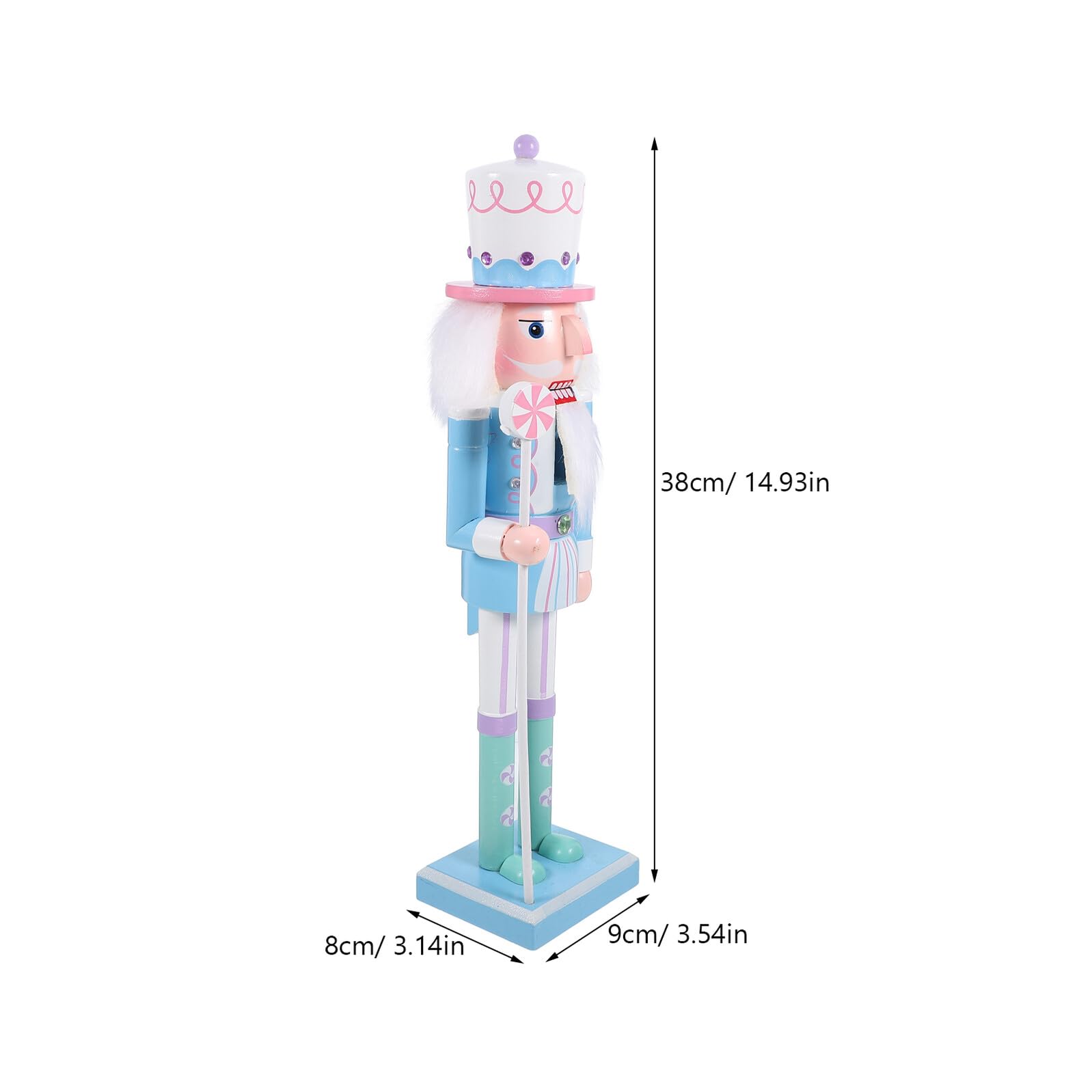 Toyvian Holz Nussknacker Figur Traditionell für Weihnachtsdeko Tischdeko Geschenk Idea für Zuhause Hotel Restaurant