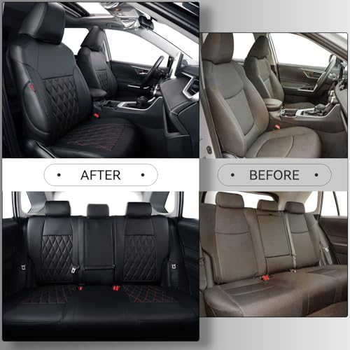 Image of coverdream Seat Covers Custom Fit for Toyota 2019-2025 RAV4 Hybrid SE /XSE