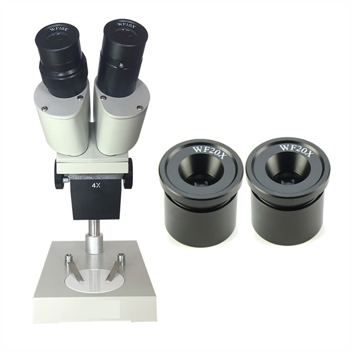 ZTBH Mikroskop-Zubehör-Kit 1. 0X 15x 20x. Binokular-Stereomikroskop-Okulare Mikroskopische Objektträger (Color : Magnification 80X)
