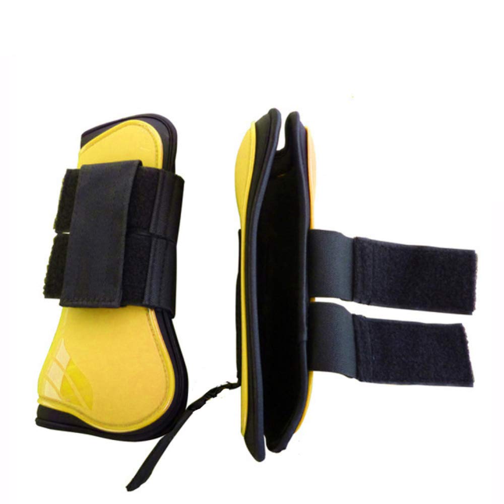 Lot De 2 Guêtres Avant Pour Cheval Rouge Taille L - Protection Des Jambes En Polyuréthane Et Néoprène Pour Course Et Entraînement