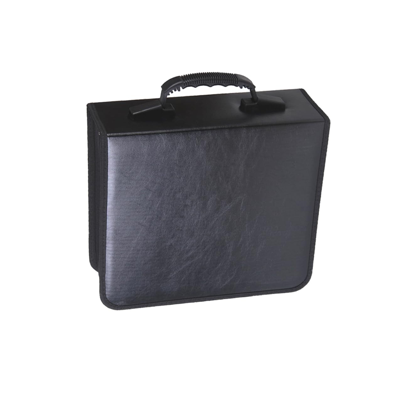ORFOFE Borsa per CD e Dvd Auto Slot Organizer Custodia Scatola di Ricambio in Tela Cerniera Pratica per Conservare CD e Dvd Bianca