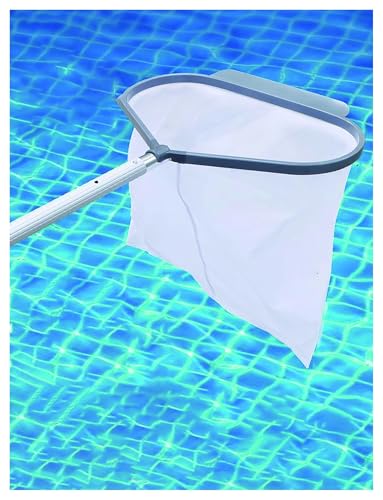 Esta Red Recoge-Snacks de Piscina de Alta Resistencia con Mango es Ideal para Limpiar Piscinas y Eliminar Hojas.
