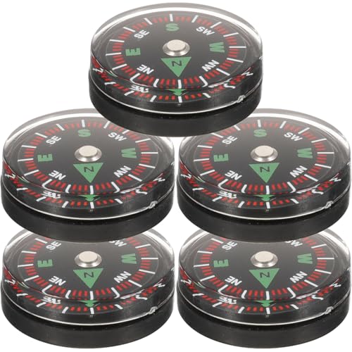 Juego de 5 brujulas mini portatil para camping y excursion