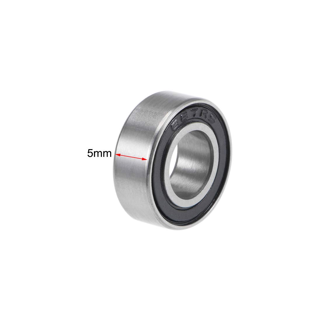 Sourcing Map Edelstahl-Kugellager SMR148ZZ – 8x14x4 Mm, Doppelt Geschirmt, ABEC3, 5 Stück Set
